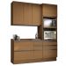Cozinha Modulada 4 Pecas 190 cm G750 Maxxi Canela Kappesberg