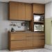 Cozinha Modulada 4 Pecas 190 cm G750 Maxxi Canela Kappesberg