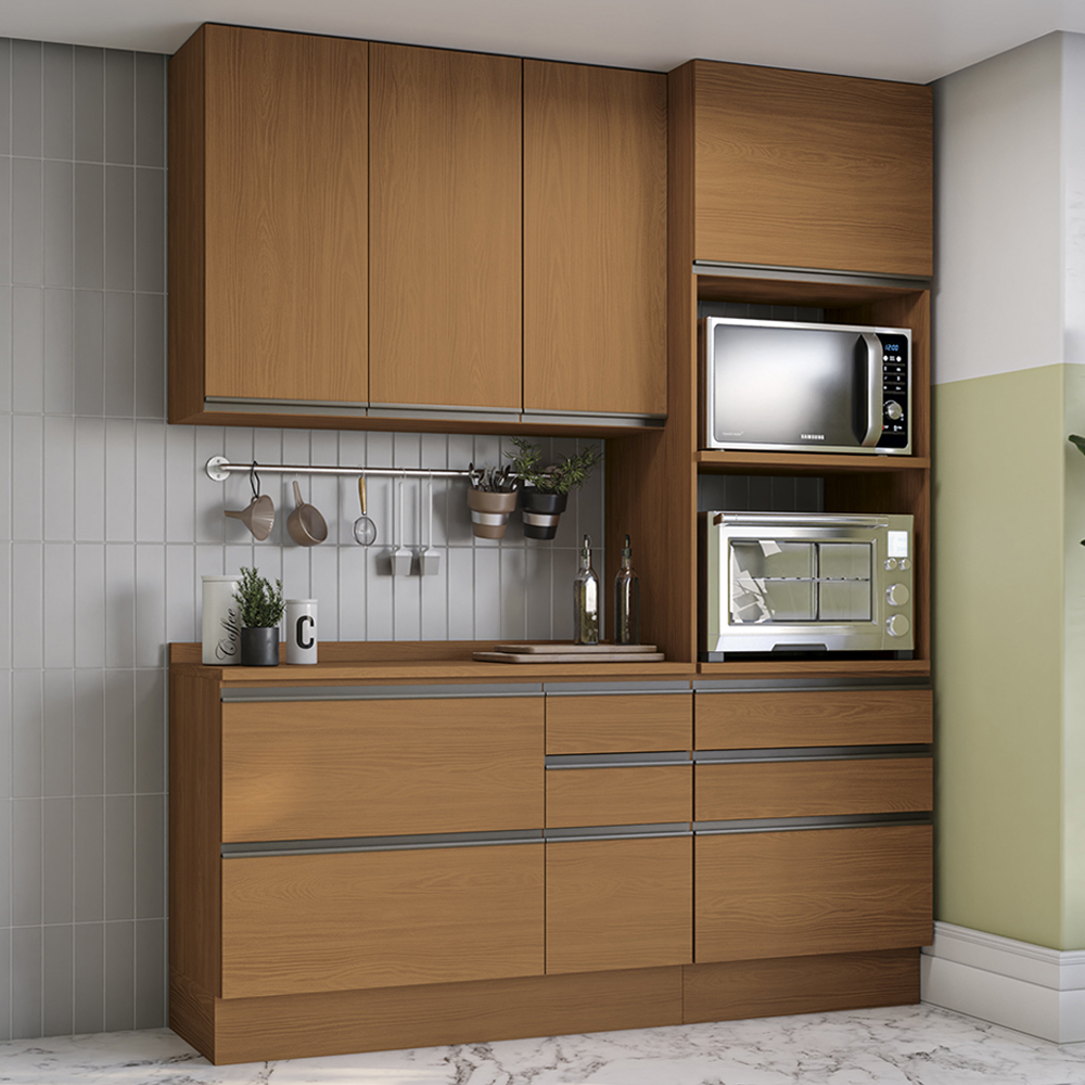 Cozinha Modulada 4 Pecas 190 cm G750 Maxxi Canela Kappesberg