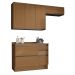Cozinha Modulada 4 Pecas 200 cm MDP Maxxi Canela Kappesberg