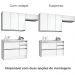 Cozinha Modulada 4 Pecas 200 cm MDP Maxxi Canela Kappesberg
