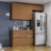 Cozinha Modulada 4 Pecas 200 cm MDP Maxxi Canela Kappesberg