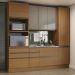 Cozinha Modulada 4 Pecas 240 cm MDP Maxxi Canela Kappesberg