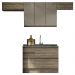 Cozinha Modulada 4 Pecas 260 cm MDP Maxxi Nogal Kappesberg