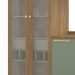 Cozinha compacta Botanic com Vidro 7 Portas 4 Gavetas Nogueira e Verde