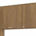 Cozinha compacta Botanic com Vidro 7 Portas 4 Gavetas Nogueira e Verde