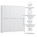 Guarda Roupa Casal 6 Portas 217x202 cm E530 Branco Kappesberg