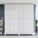 Guarda Roupa Casal 6 Portas 217x202 cm E530 Branco Kappesberg