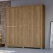 Guarda Roupa Casal 6 Portas 217x202 cm E530 Nogueira Kappesberg