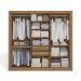 Guarda-Roupa Casal Hilda 6 Portas 2 Gavetas Nogueira e Branco
