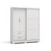 Guarda-Roupa Casal Sanchezia 3 Portas 2 Gavetas Branco