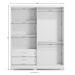 Guarda-Roupa Casal Sanchezia 3 Portas 2 Gavetas Branco