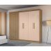 Guarda-Roupa Casal Tormaline 5 Portas 4 Gavetas Nogueira e Macadamia