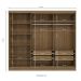 Guarda-Roupa Casal Tormaline 5 Portas 4 Gavetas Nogueira e Macadamia