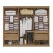 Guarda-Roupa Casal Tormaline 6 Portas 6 Gavetas Nogueira e Macadamia