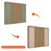 Guarda-Roupa Casal Tormaline Flex 4 Portas 4 Gavetas Nogueira