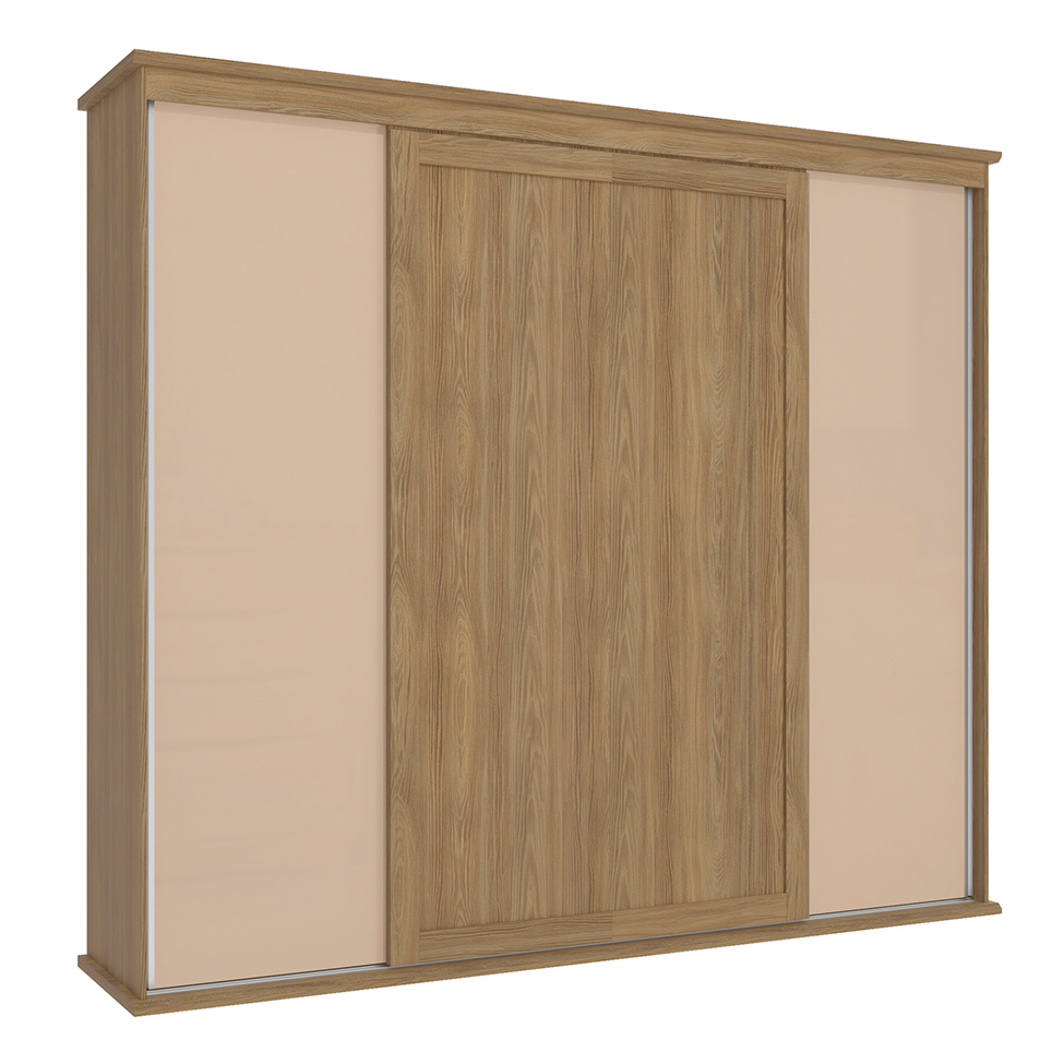 Guarda-Roupa Casal Tormaline Flex 4 Portas 4 Gavetas Nogueira