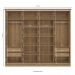 Guarda-Roupa Casal Tormaline Flex 4 Portas 4 Gavetas Nogueira