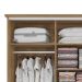 Guarda-Roupa Casal Tormaline Flex 4 Portas 4 Gavetas Nogueira