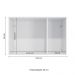 Guarda-Roupa Modulado Aéreo Cavi 3 PT Branco 105 cm