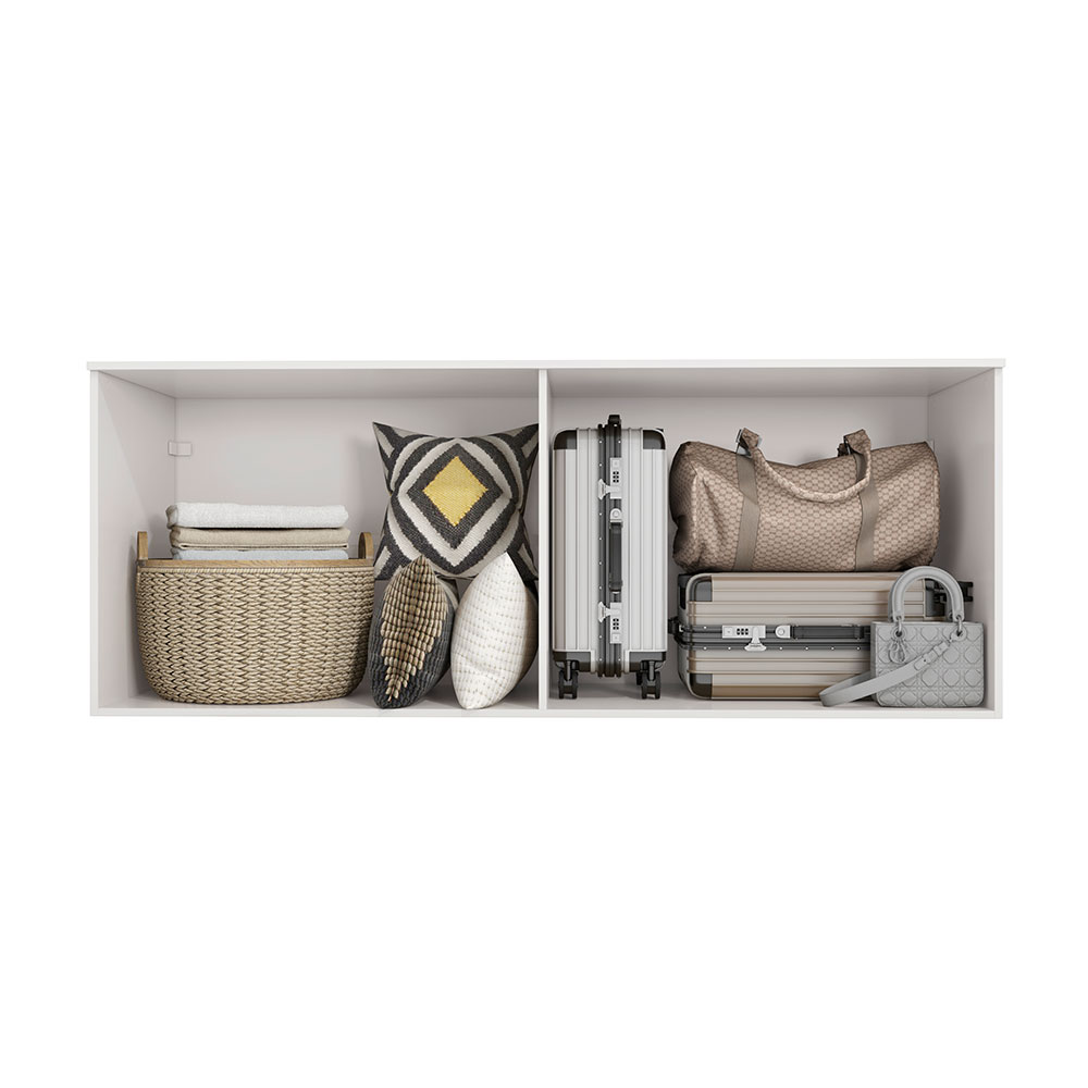 Guarda-Roupa Modulado Aéreo Cavi 4 PT Branco 175 cm