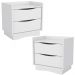 Kit 02 Mesas de Cabeceira 2 Gavetas 54 cm M261 Branco Kappesberg