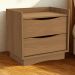 Kit 02 Mesas de Cabeceira 2 Gavetas 54 cm M261 Canela Kappesberg