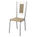 Kit 2 Cadeiras Cromada Sala Jantar 2C005CR Corino Capuccino Kappesberg