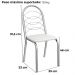 Kit 2 Cadeiras Cromada Sala Jantar 2C009CR Corino Branco Kappesberg