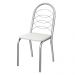 Kit 2 Cadeiras Cromada Sala Jantar 2C009CR Corino Branco Kappesberg