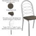 Kit 2 Cadeiras Cromada Sala Jantar 2C009CR Corino Marrom Kappesberg