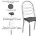 Kit 2 Cadeiras Cromada Sala Jantar 2C009CR Corino Preto Kappesberg