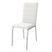 Kit 2 Cadeiras Cromada Sala Jantar 2C091CR Corino Branco Kappesberg