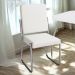 Kit 2 Cadeiras Cromada Sala Jantar 2C139CR Corino Branco Kappesberg