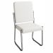 Kit 2 Cadeiras Cromada Sala Jantar 2C139CR Corino Branco Kappesberg