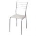 Kit 2 Cadeiras Cromada Sala Jantar 2C140CR Corino Branco Kappesberg