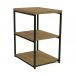 Mesa De Apoio Lateral 45cm Industrial Crome LI004 Freijo Preto Kappesberg