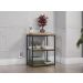 Mesa De Apoio Lateral 45cm Industrial Crome LI004 Freijo Preto Kappesberg