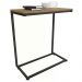 Mesa De Apoio Lateral 50cm Industrial Crome LI025 Freijo Preto Kappesberg