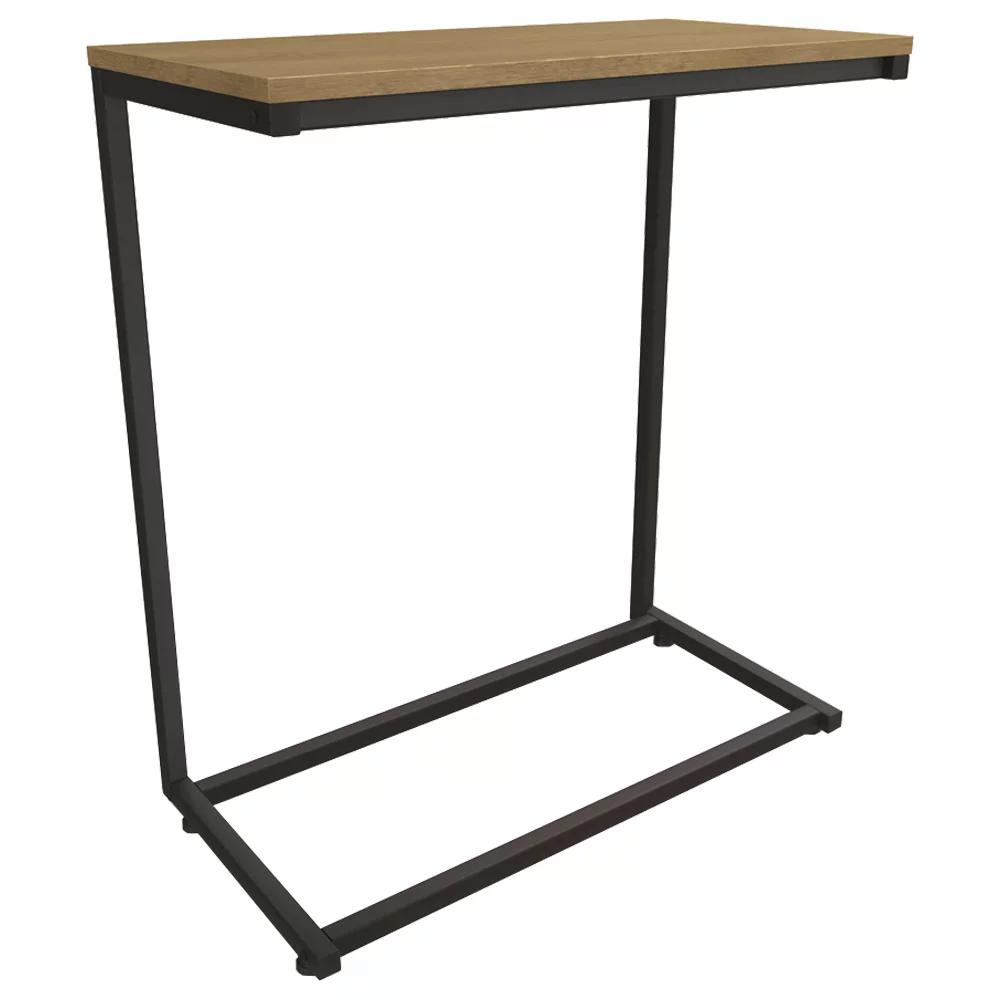 Mesa De Apoio Lateral 50cm Industrial Crome LI025 Freijo Preto Kappesberg