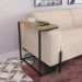Mesa De Apoio Lateral 50cm Industrial Crome LI025 Freijo Preto Kappesberg