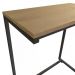 Mesa De Apoio Lateral 50cm Industrial Crome LI025 Freijo Preto Kappesberg