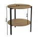 Mesa De Centro 1 Prateleira Industrial Crome LI017 Freijo Preto Kappesberg