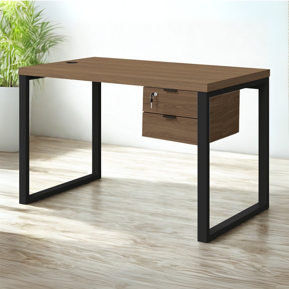 Mesa Escritorio 120 Com Gaveteiro Industrial Frame Munique Kappesberg