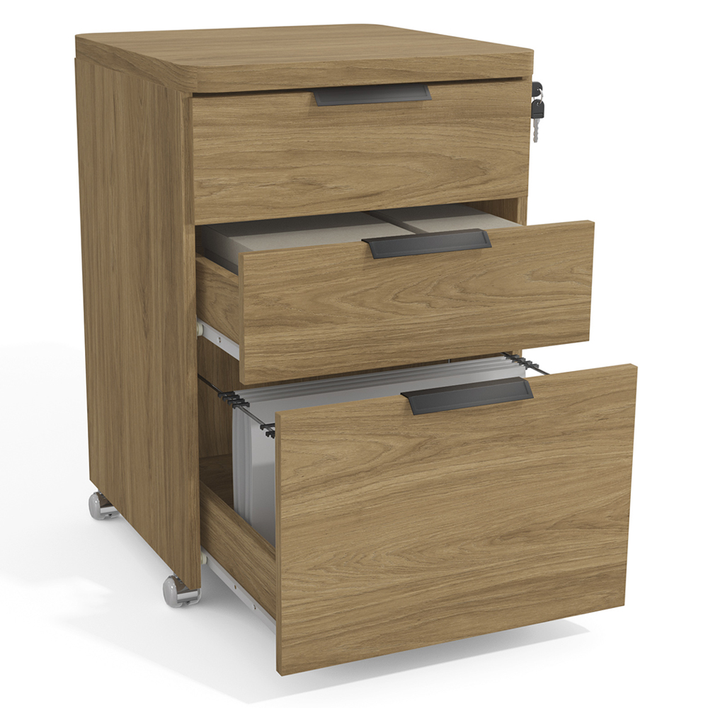 Mesa Escritorio 120 cm e Gaveteiro 3 Gavetas Versatil Itapua Kappesberg