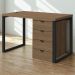 Mesa Escritorio 120 cm e Gaveteiro 4 Gavetas Frame Munique Kappesberg