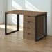 Mesa Escritorio 120 cm e Gaveteiro 4 Gavetas Frame Munique Kappesberg