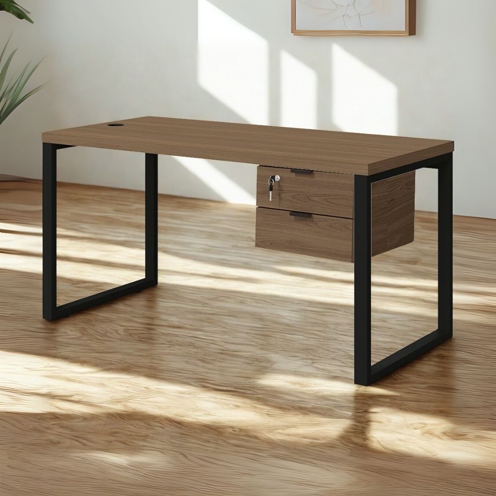Mesa Escritorio 150 Com Gaveteiro Industrial Frame Munique Kappesberg