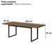 Mesa Escritorio Reuniao Industrial 220 cm Frame F220 Munique Kappesberg