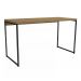 Mesa Escrivaninha 136 cm Industrial Crome LI003 Freijo Preto Kappesberg